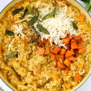 **Risotto di Zucca {Al Forno o Tradizionale}** 15 Pentola di risotto alla zucca finito.