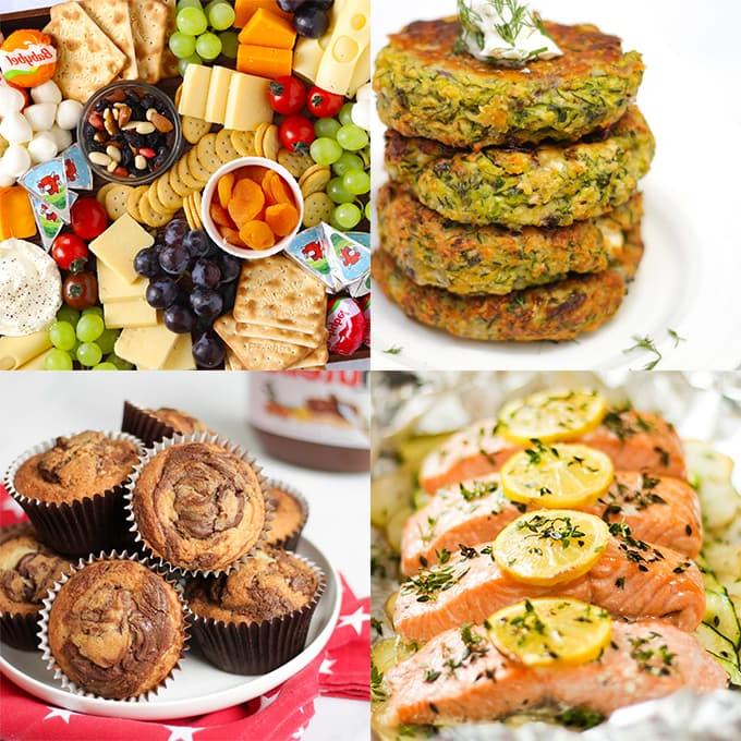Idee per picnic per bambini senza panini noiosi, frittelle, taglieri di formaggi e salmone