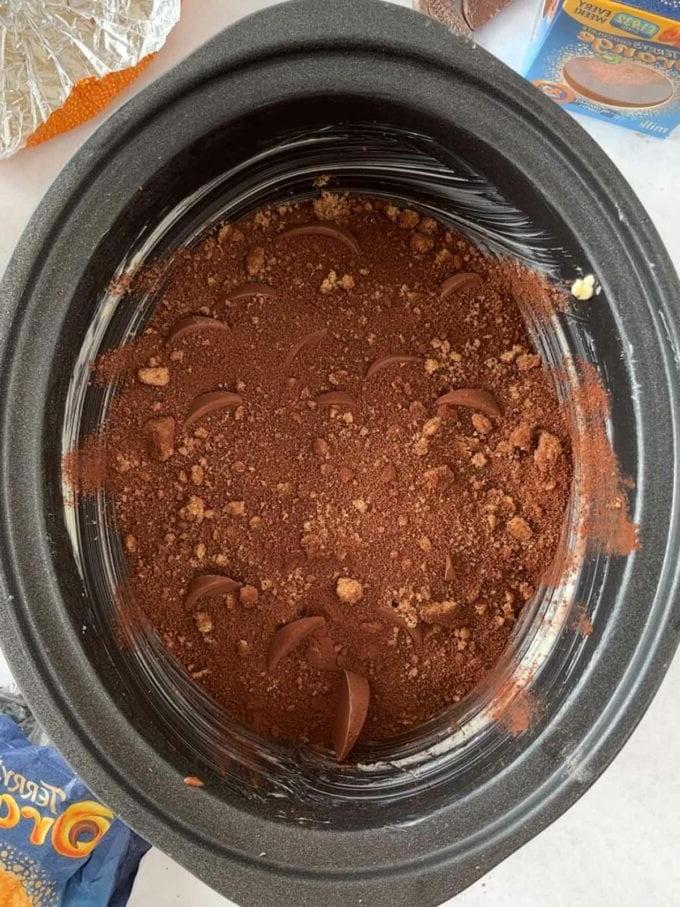 Pudding al Cioccolato e Arancia a Cottura Lenta 7 How to make Slow Cooker Chocolate Orange Pudding. Step 3.