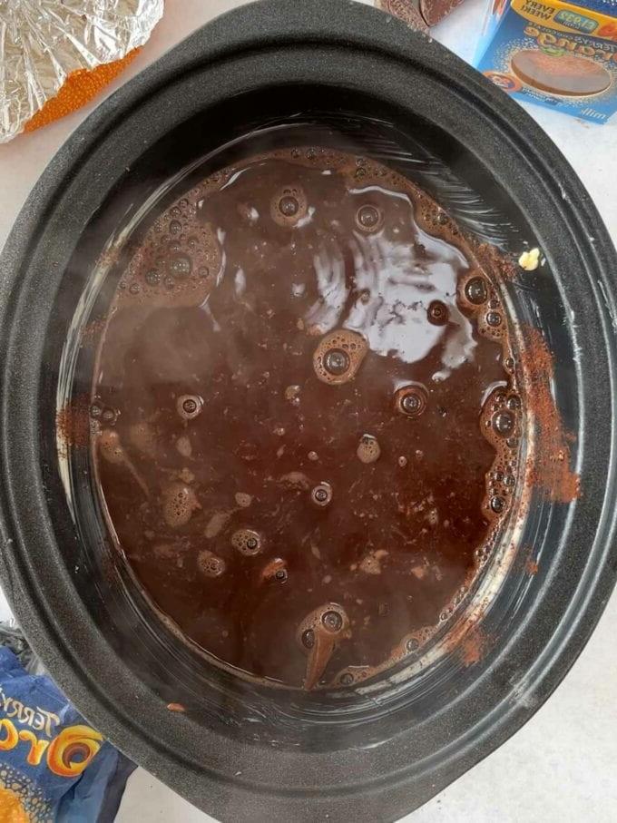 Pudding al Cioccolato e Arancia a Cottura Lenta 8 How to make Slow Cooker Chocolate Orange Pudding. Step 4.
