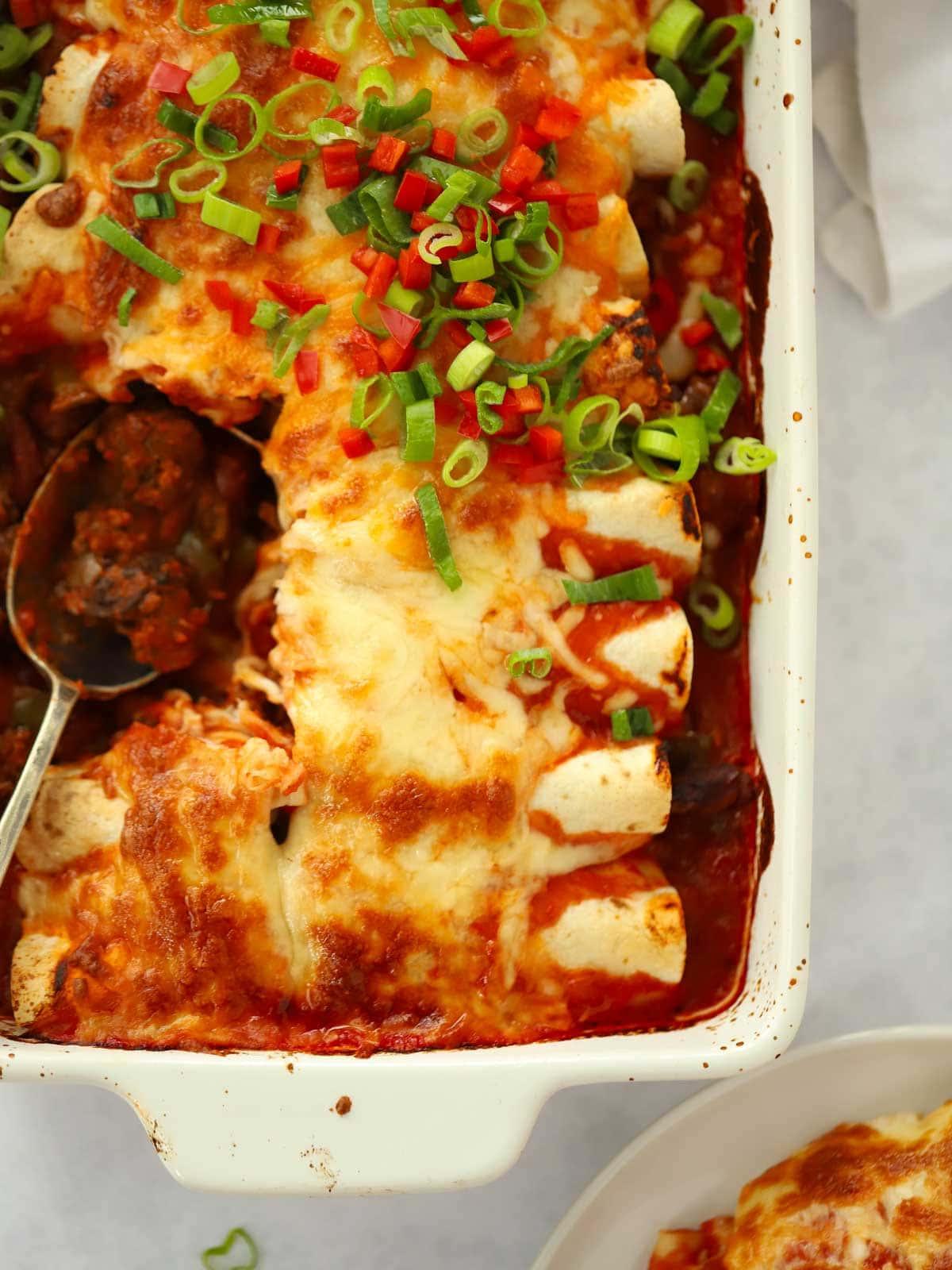 Enchiladas di Manzo 3 Una ricetta di Enchilada di Manzo al Chili per tutta la famiglia.