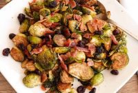 Sweet and Tangy Smoked Brussels Sprouts