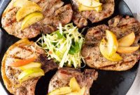 Smoky Pork Chops with Sweet Apple Glaze