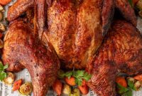 Fiery Sriracha Smoked Spatchcock Turkey