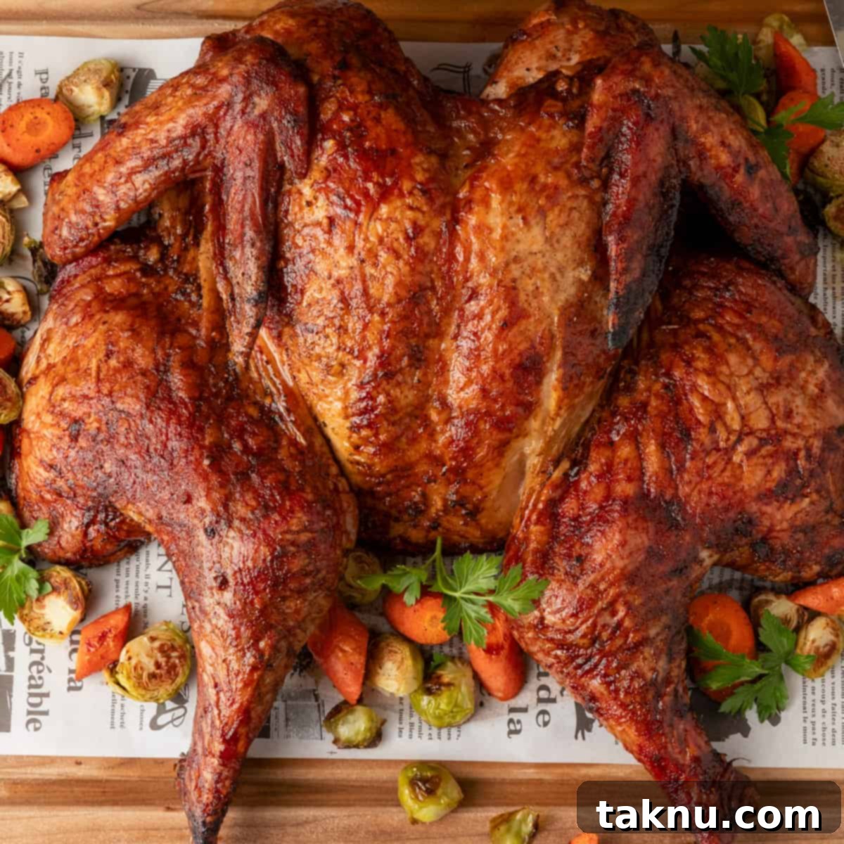Fiery Sriracha Smoked Spatchcock Turkey 1 featured 17408