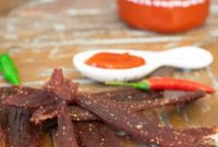 Tangy Sriracha Venison Jerky