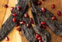 Sharp Pomegranate Venison Jerky