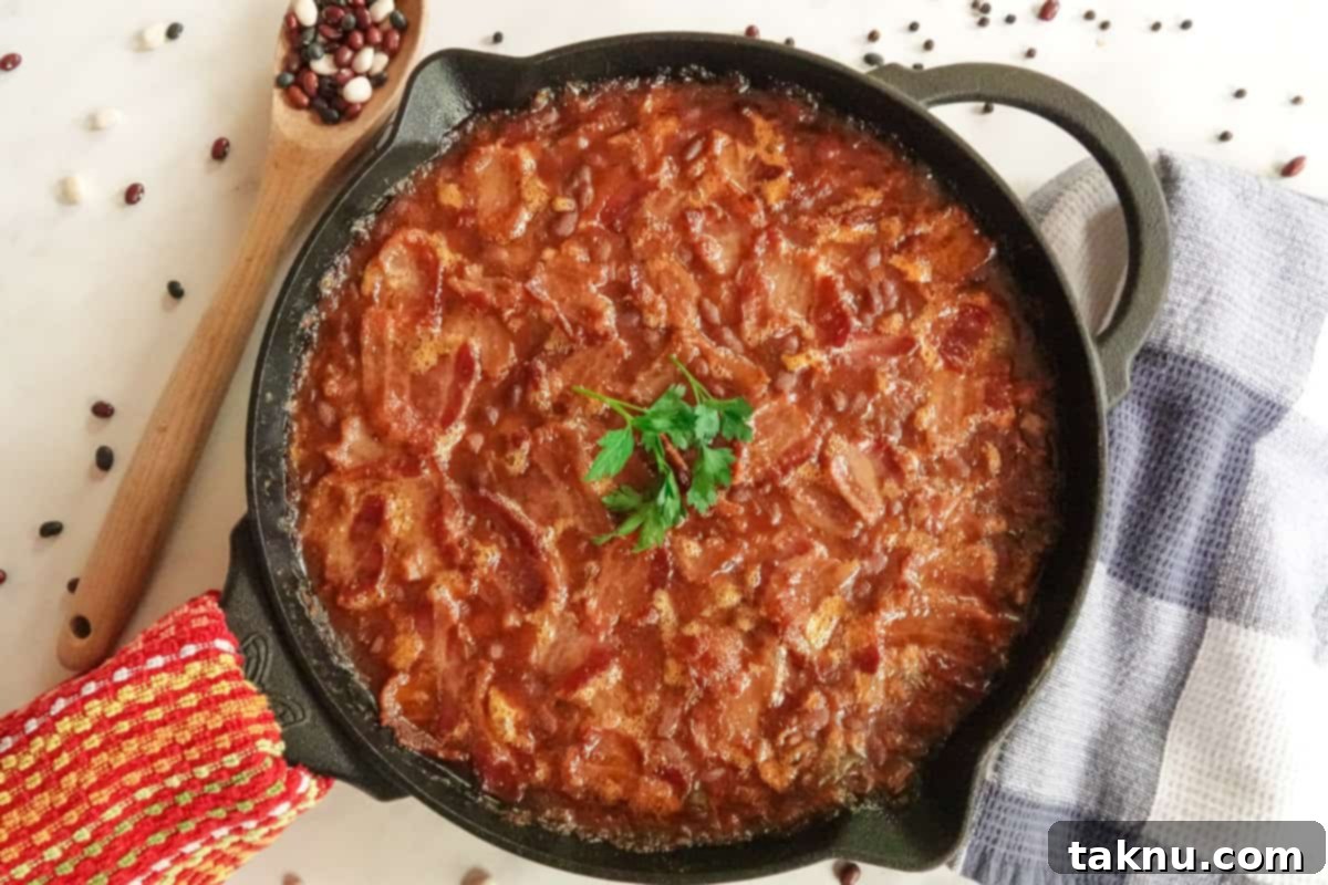 Smoky Bacon Baked Beans 1 featured 8780