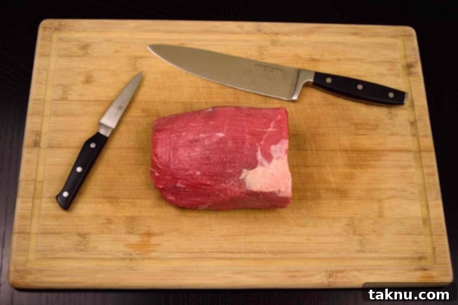 Eye of Round Before Trimmed