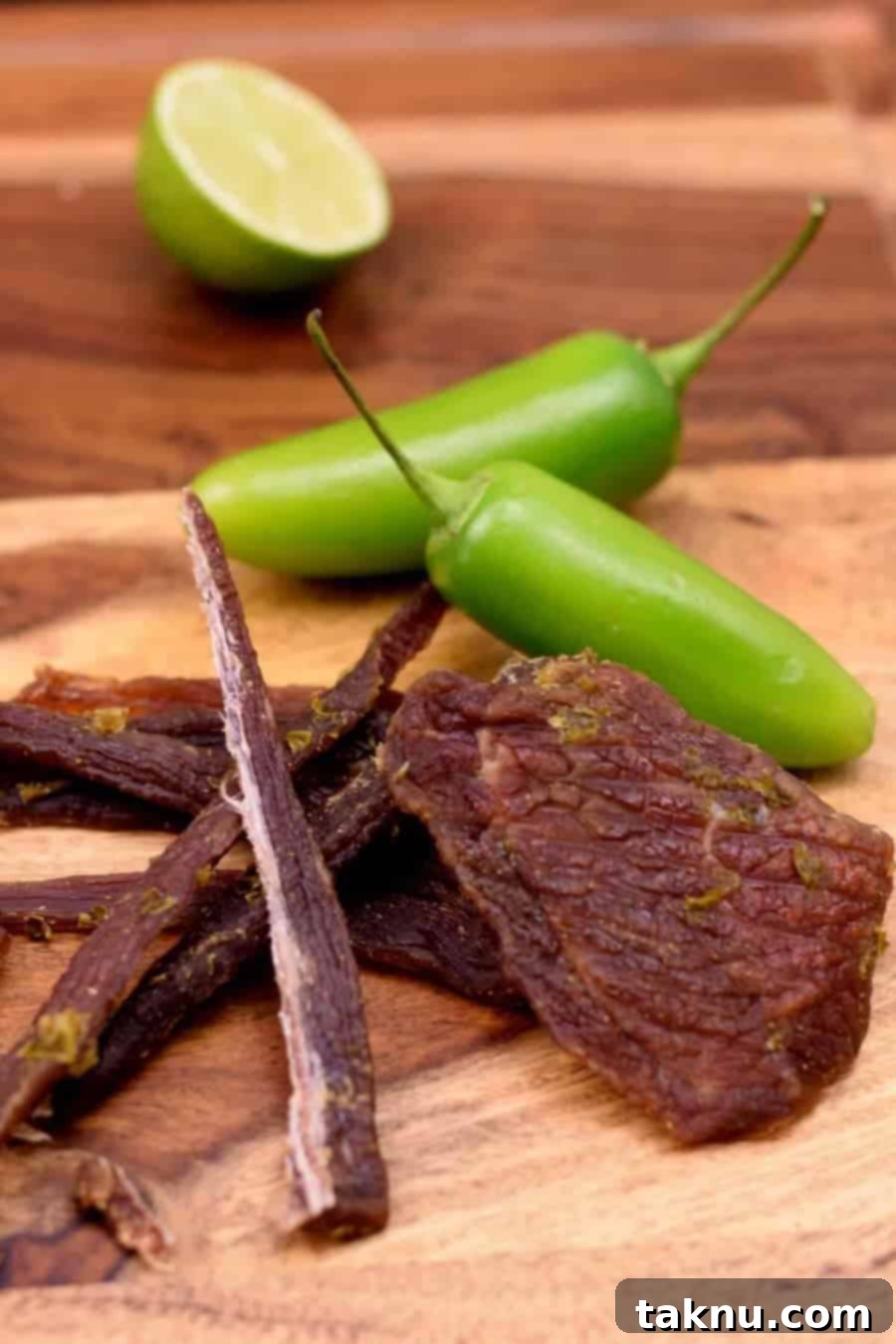An easy to make jerky seasoned with a little spice from the jalapenos and delightful sourness from the limes | Jerkyholic.com