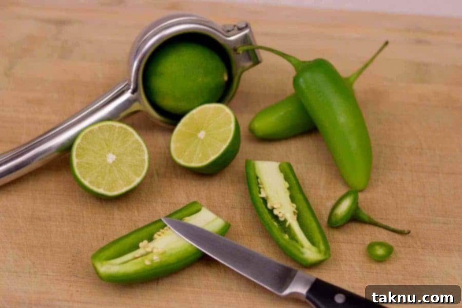 Jalapeno Lime Beef Jerky Ingredients Sliced for Marinade