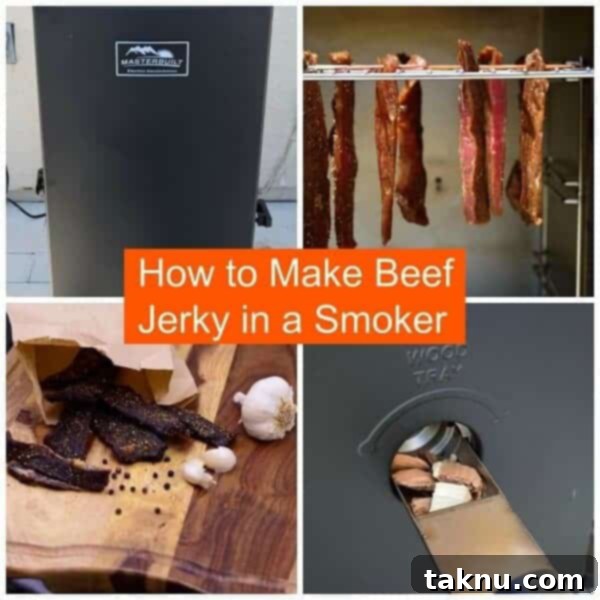 Learn how to make beef jerky in a smoker. Great tasting and better than store bought jerky! | Jerkyholic.com
