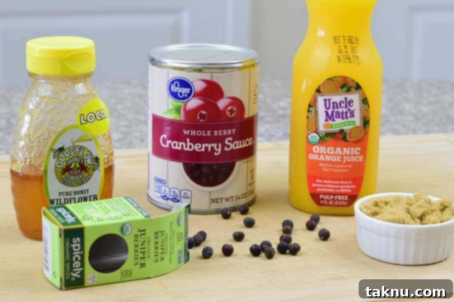 Cranberry Turkey Jerky Ingredients