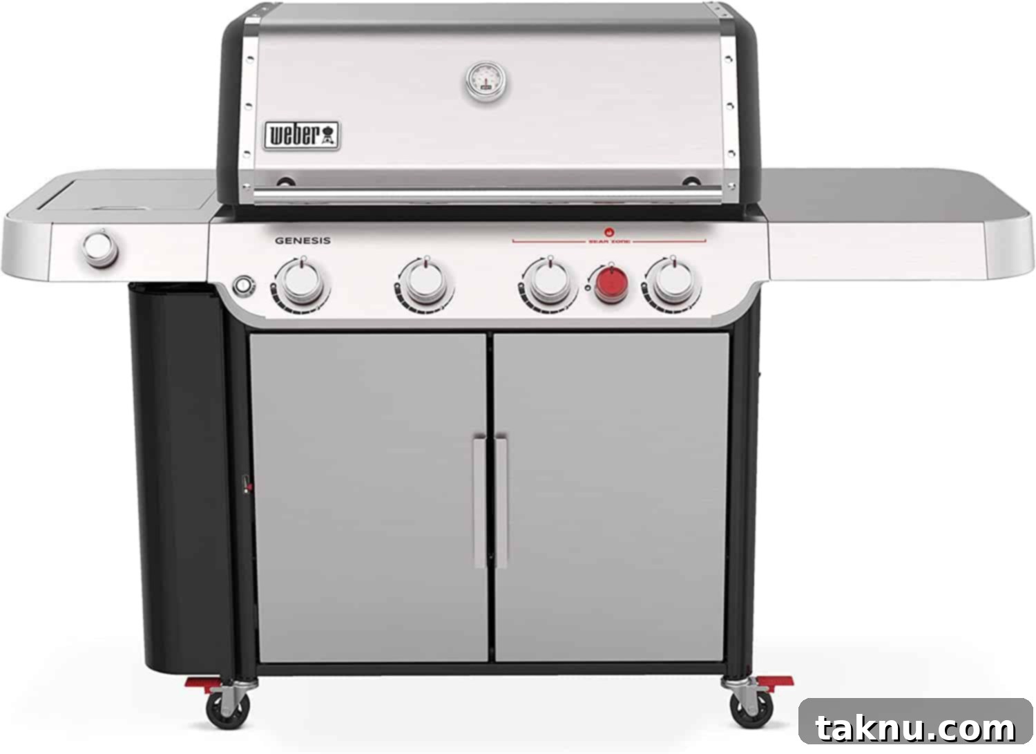 weber gas grill with white background