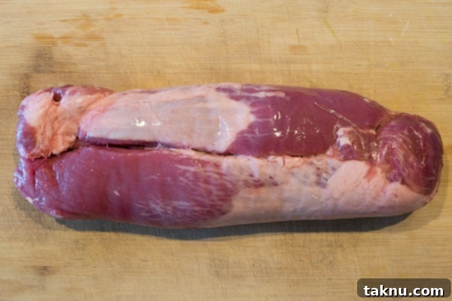 Pork Tenderloin on cutting board