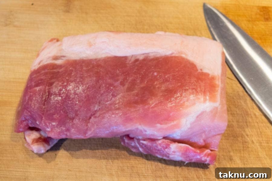 Pork Loin on cutting board