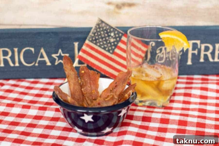 Citrus Bourbon with american flag and bourbon with lemon