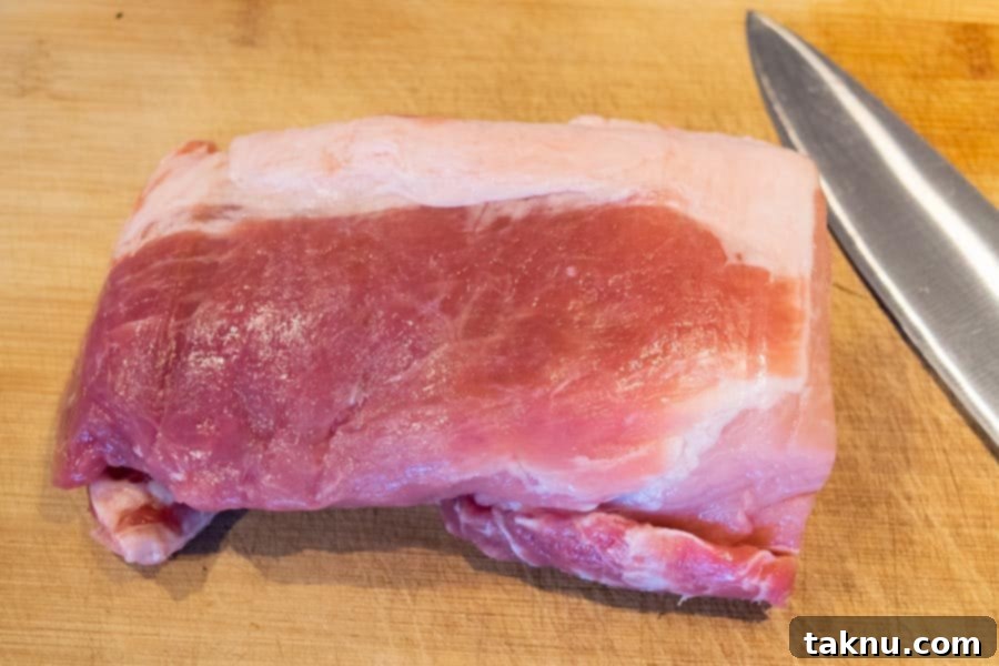 Pork Loin on cutting board