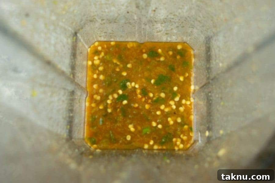 Serrano peppers blended in blender for jerky