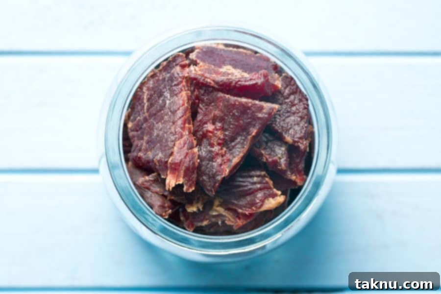 Crafting Safe Jerky: The 6-Step Method 5 beef jerky in jar