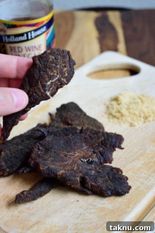 Finished Simply Sweet Jerky ready to eat