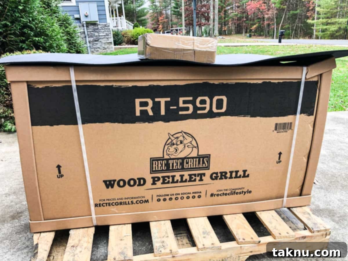 Best Pellet Smokers of 2025 Your Ultimate Buyers Guide 17 Pellet grill on pallet when delivered